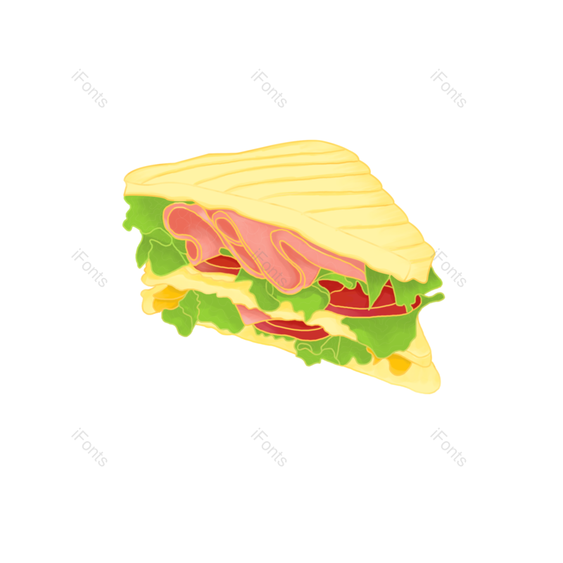 元素图片,素材元素,蔬菜PNG,面包免抠素材